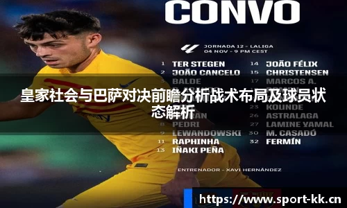 皇家社会与巴萨对决前瞻分析战术布局及球员状态解析