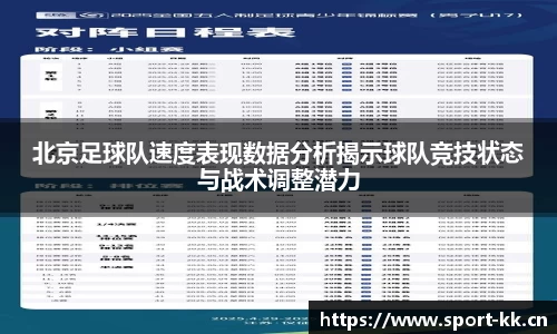 北京足球队速度表现数据分析揭示球队竞技状态与战术调整潜力